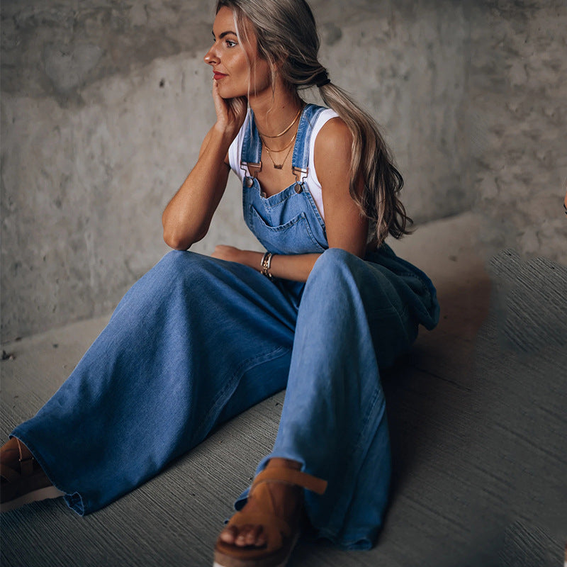 Yvette - Denim-Overall