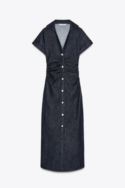 Lässiges Denim-Midikleid für den Alltag