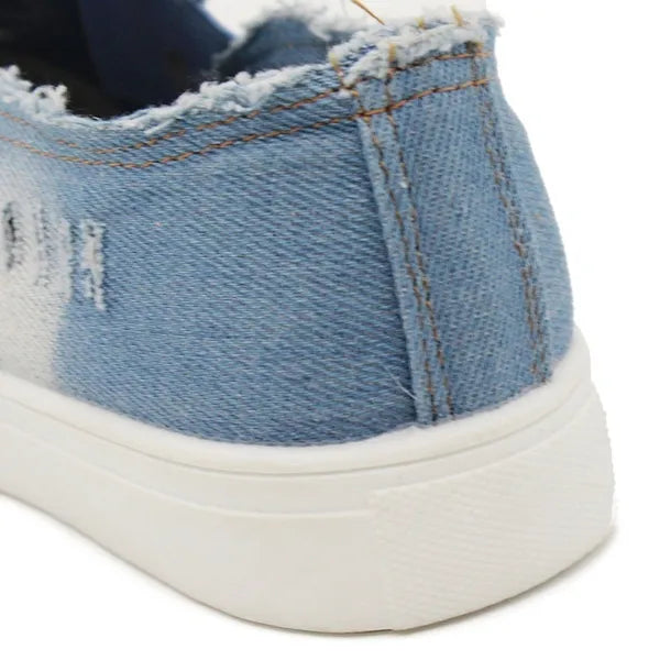 Denim Slip-on Sneakers - Denim-Tage, bequemer Style!