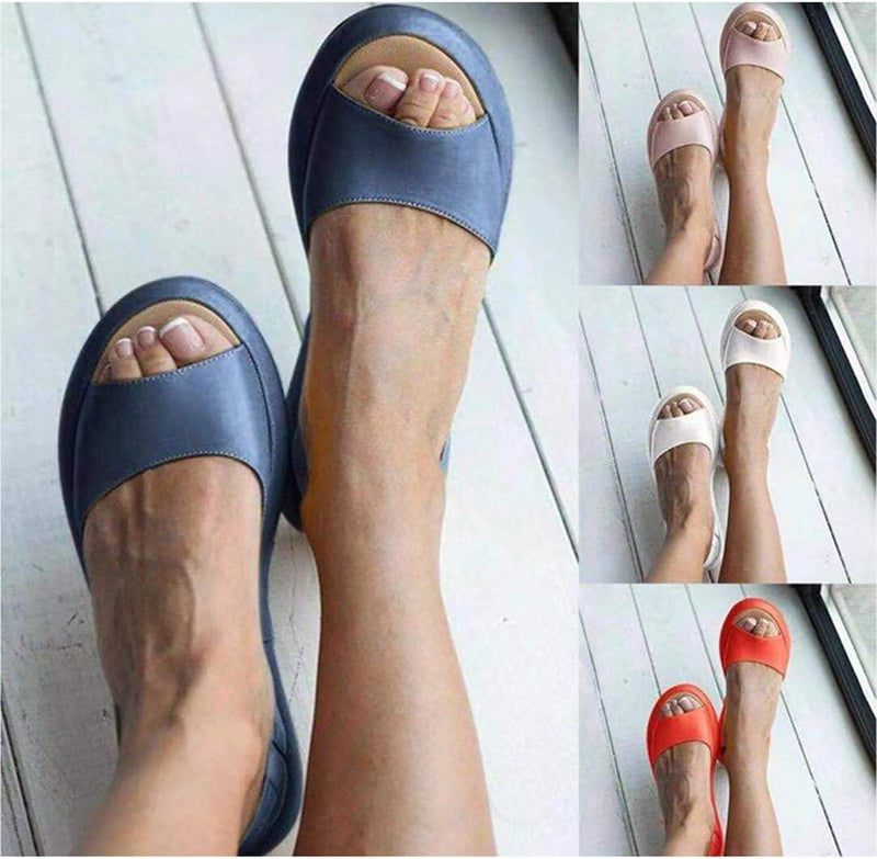 Elegante Sommer-Slip-On-Sandalen