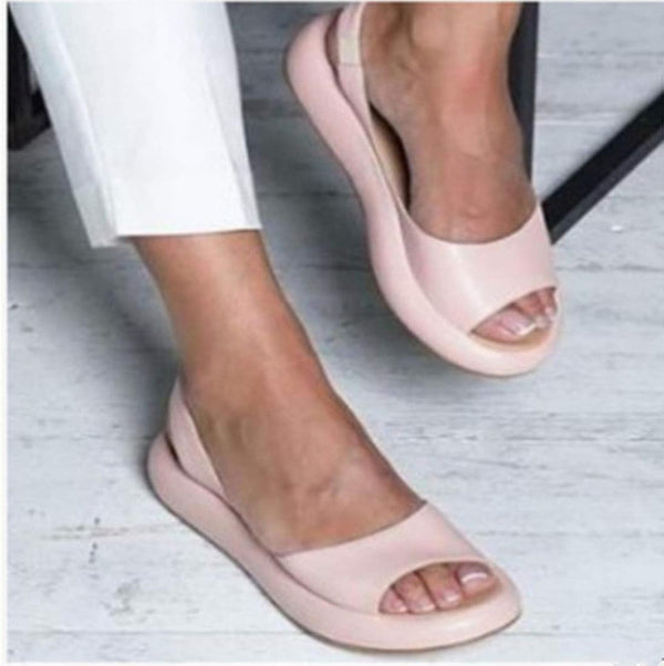 Elegante Sommer-Slip-On-Sandalen