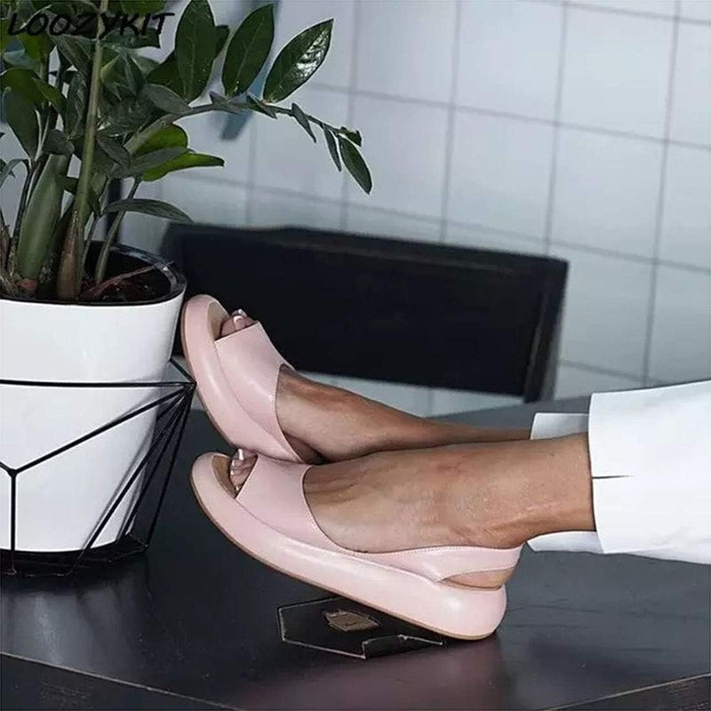 Elegante Sommer-Slip-On-Sandalen
