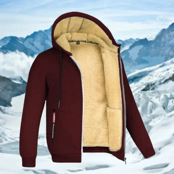 Gerben - Herren Winterjacke mit Kapuze und Fleece