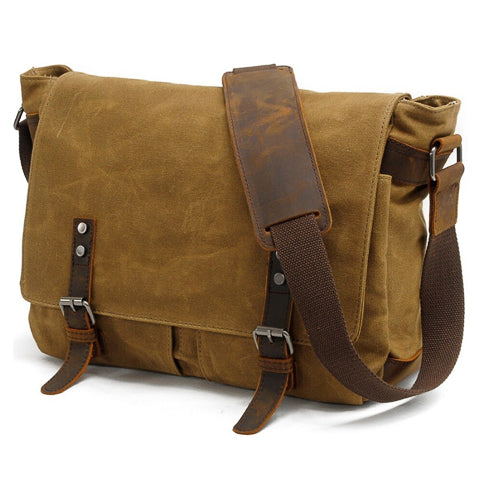 Men's Vintage Leather Crossbody Bag
