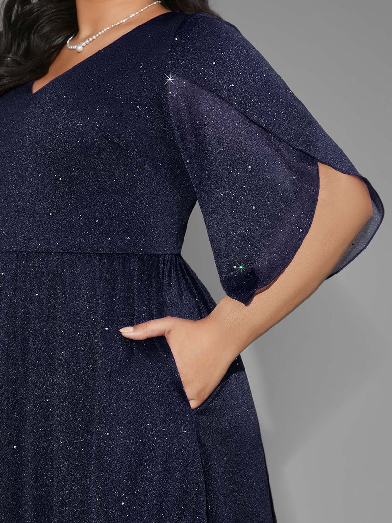 Himmlische Eleganz – Funkelndes Abendkleid ✨