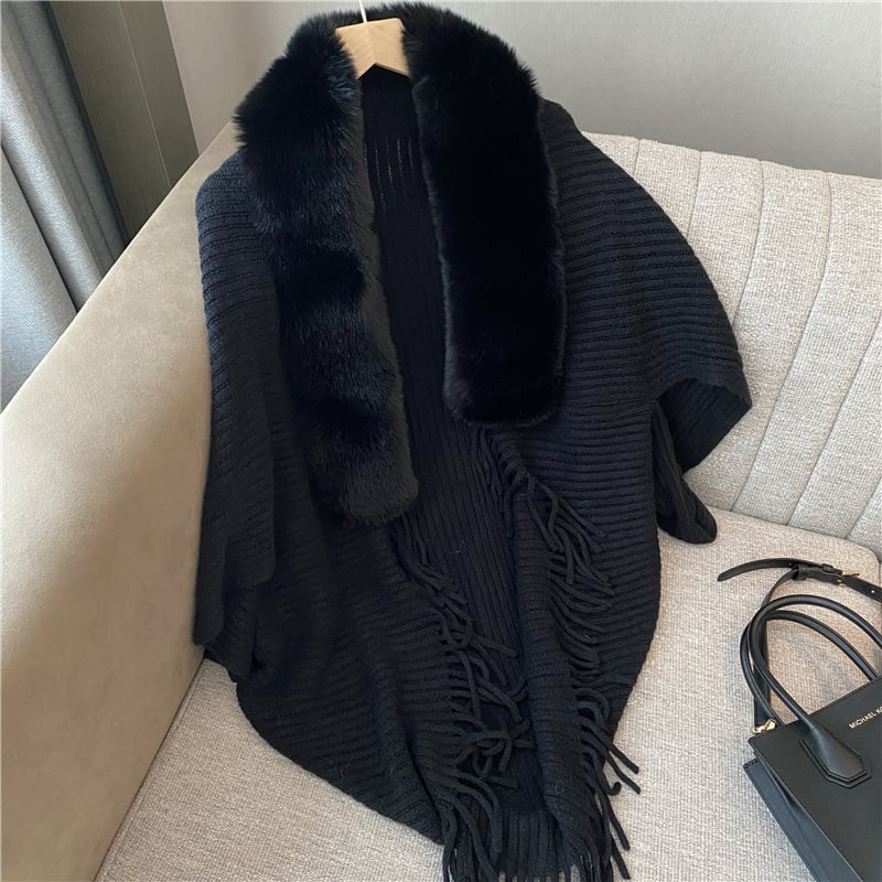 Fur Collar Shawl- Gemütliche Wärme, eleganter Stil