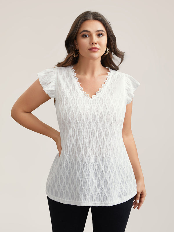Rüschenärmel-Bluse