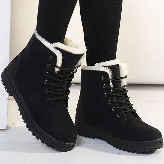 Gemütliche Winterwunderland Schnürstiefel