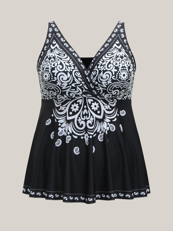 Badeanzugkleid mit Paisley-Muster