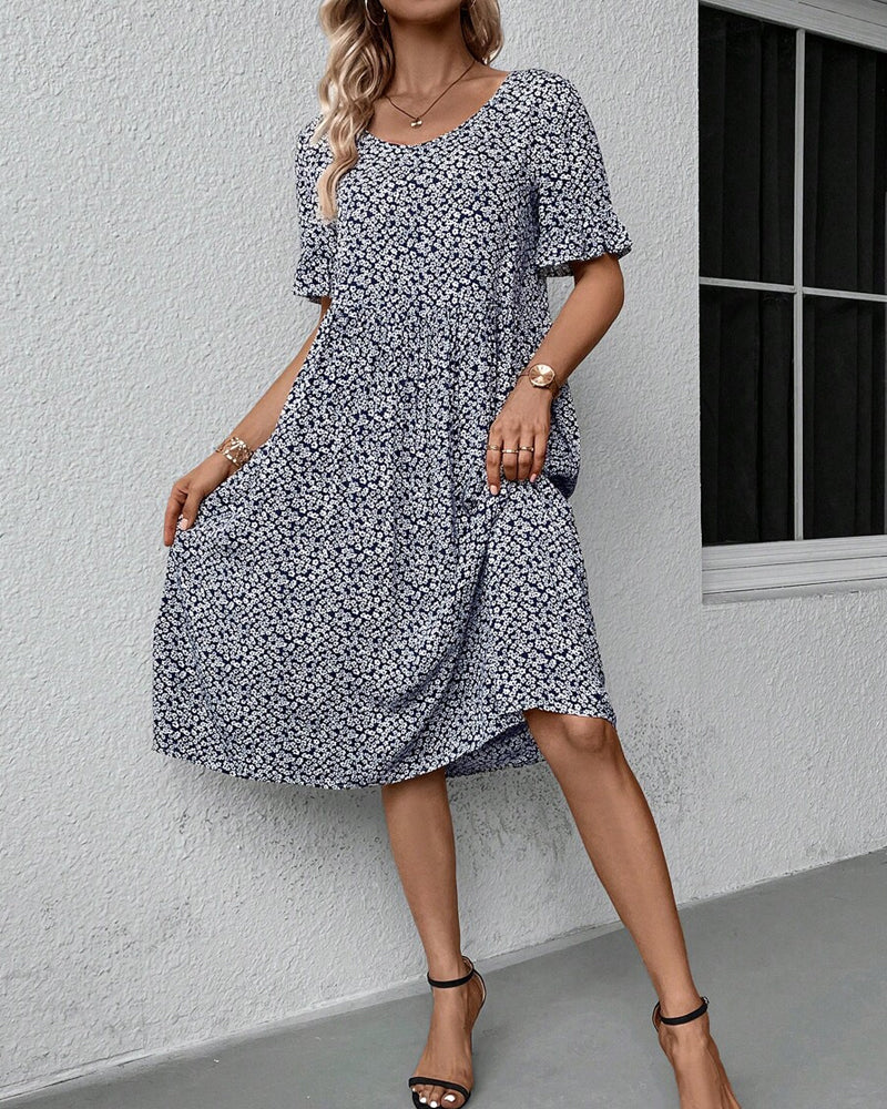 Fleur - Floral Midi Dress- Mühelose Eleganz in jeder Blüte.