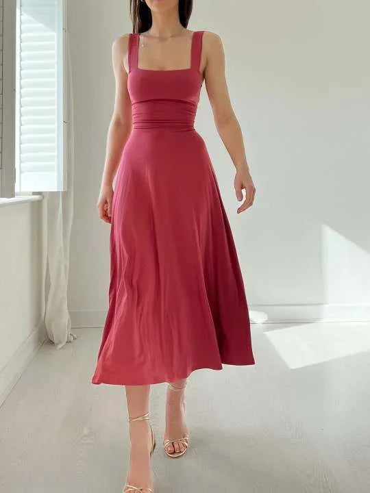 Heidi-Mode | Audrey Midi Kleid Wendbar Aus Organischem Bambus Mit Taschen