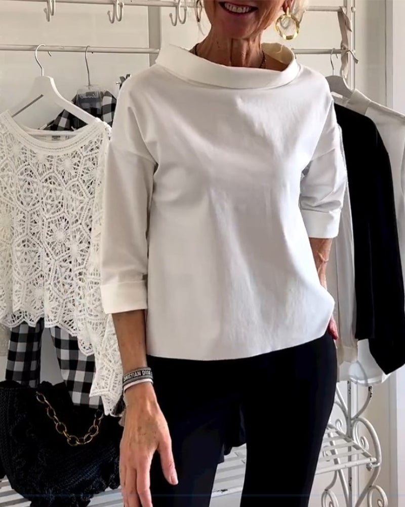 Casual Lapel Top- Dein neues Lieblings-Lapel-Top!