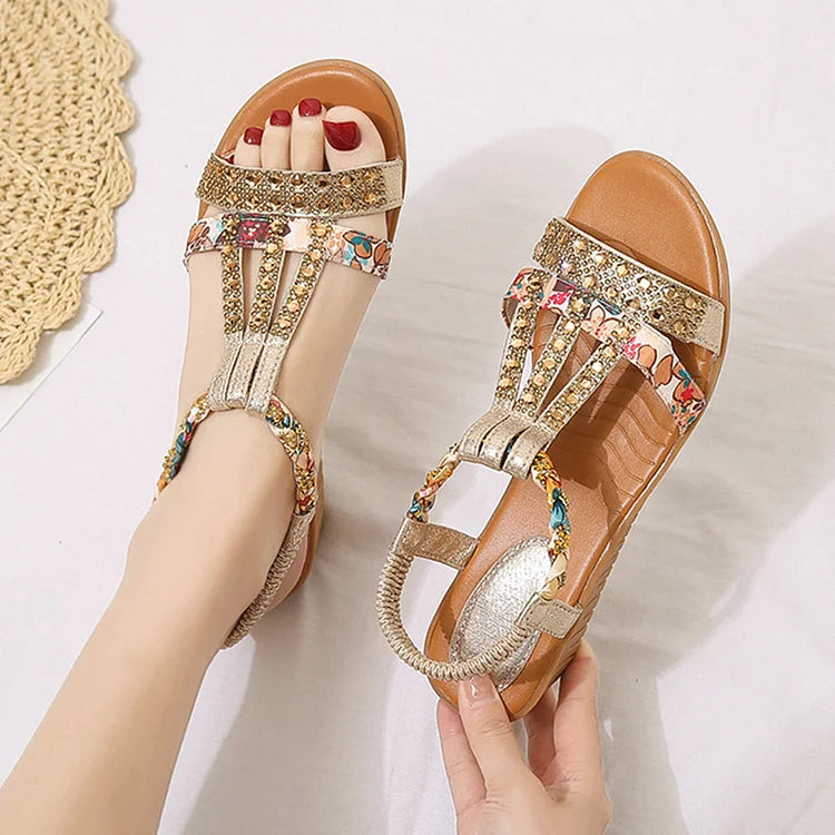 Sariah | Elegante Kristall-Sandalen für Frauen