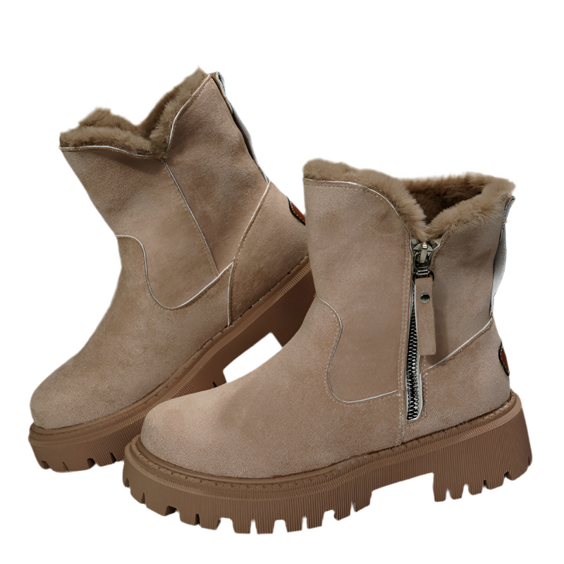 Gemütliche Wildleder-Winterstiefel