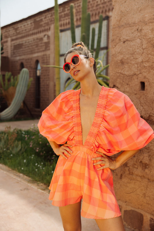 Damen Ärmelloser V-Ausschnitt Jumpsuit mit weitem Bein