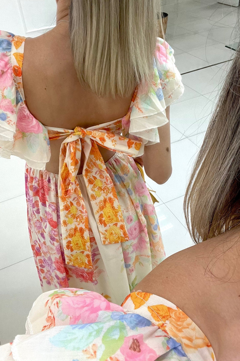 Linne – Sommerkleid mit Blumenmuster