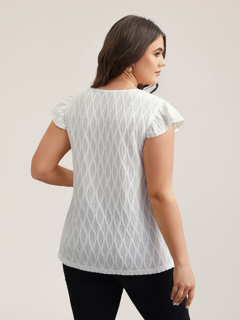 Rüschenärmel-Bluse