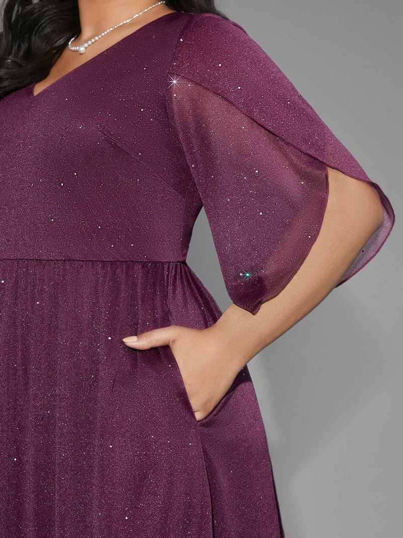 Himmlische Eleganz – Funkelndes Abendkleid ✨