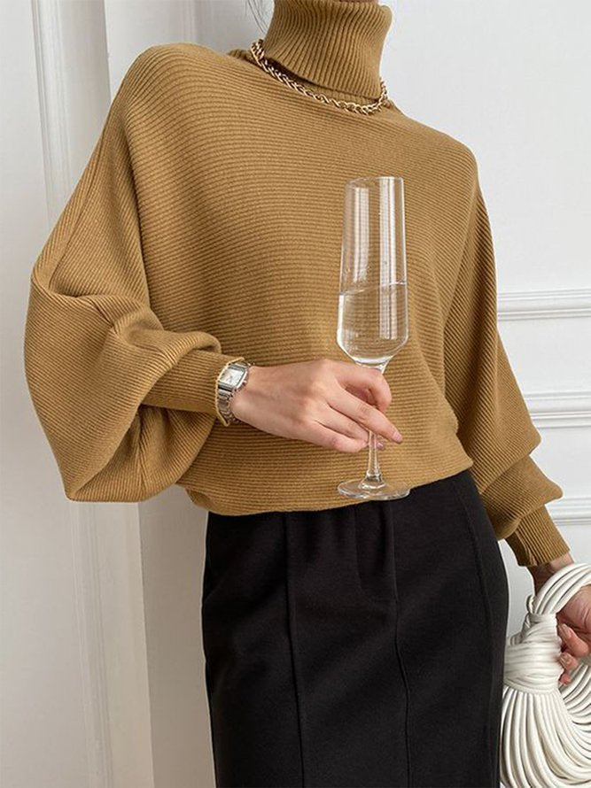 Margarethe - Khaki Rollkragenpullover