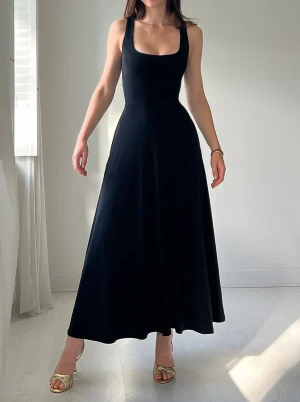 Heidi-Mode | Audrey Midi Kleid Wendbar Aus Organischem Bambus Mit Taschen