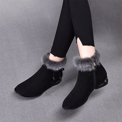 Schicke warme rutschfeste Stiefeletten für Damen