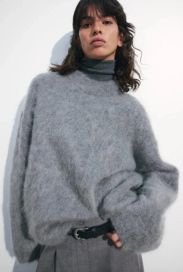 Wanda - Modischer Strickpullover in Übergröße