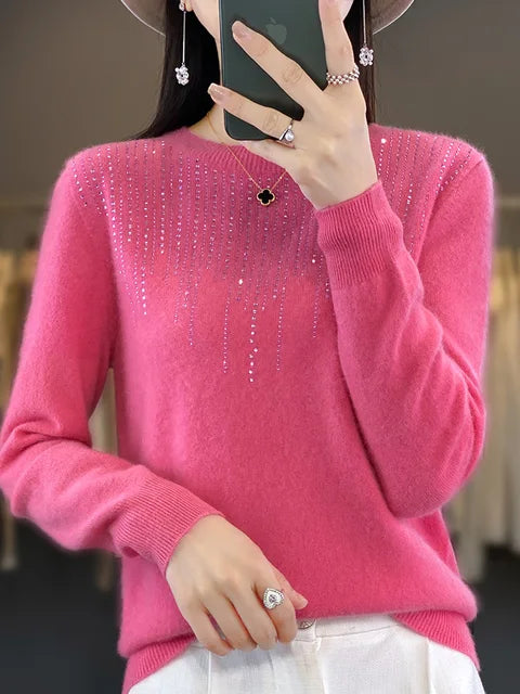 Elisabeth - Warmer Pullover mit Glitzer