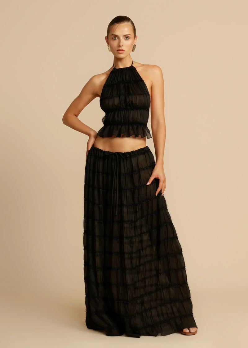 Chic Pleated Two-Piece Set | Mühelose Eleganz & Komfort