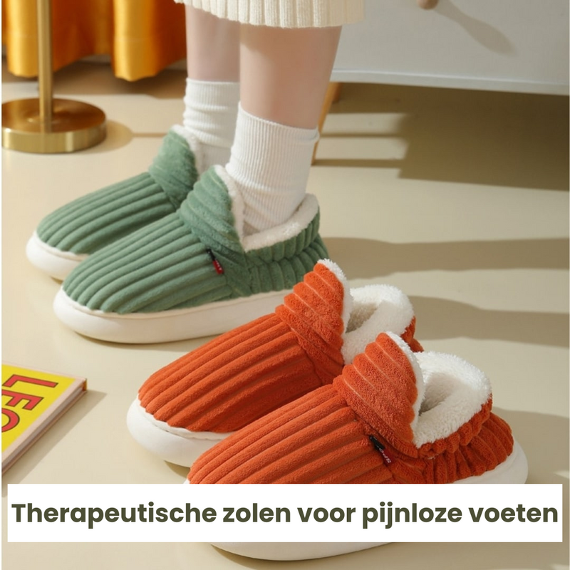 1+1 Gratis | PlushHaven - Therapeutische Fluffy Fleece Winter Sloffen