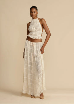 Chic Pleated Two-Piece Set | Mühelose Eleganz & Komfort