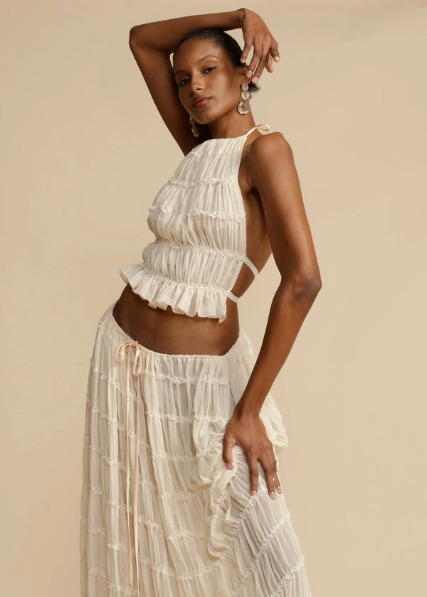 Chic Pleated Two-Piece Set | Mühelose Eleganz & Komfort