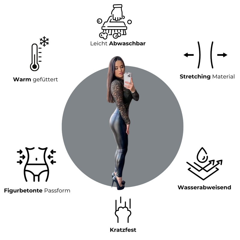 VixenTher Sexy Thermo-Lederleggings