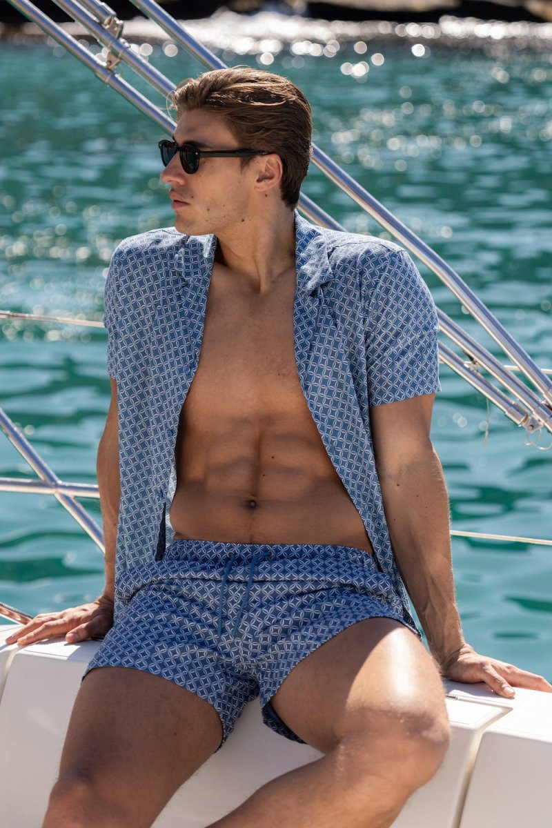 Shorts mit Kreis-Muster
