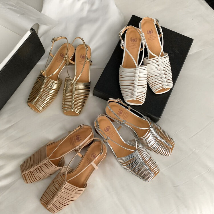 Keyla Peeptoe-Blockabsatz-Sandalen mit Absatz