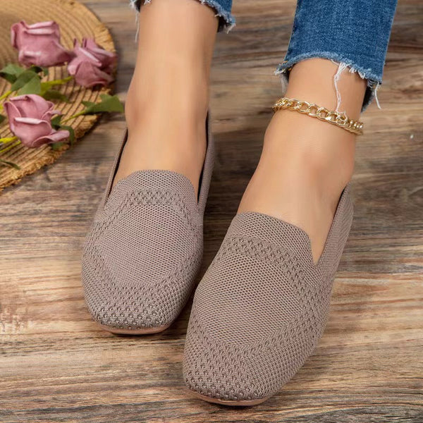 Damen Stylische Leichte Flyknit Sportschuh Casual Schuhe