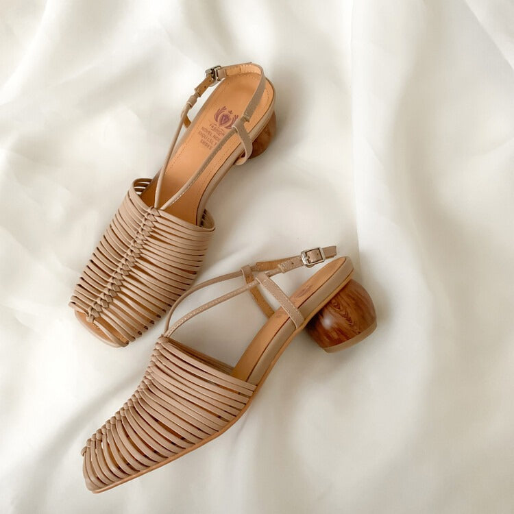 Keyla Peeptoe-Blockabsatz-Sandalen mit Absatz