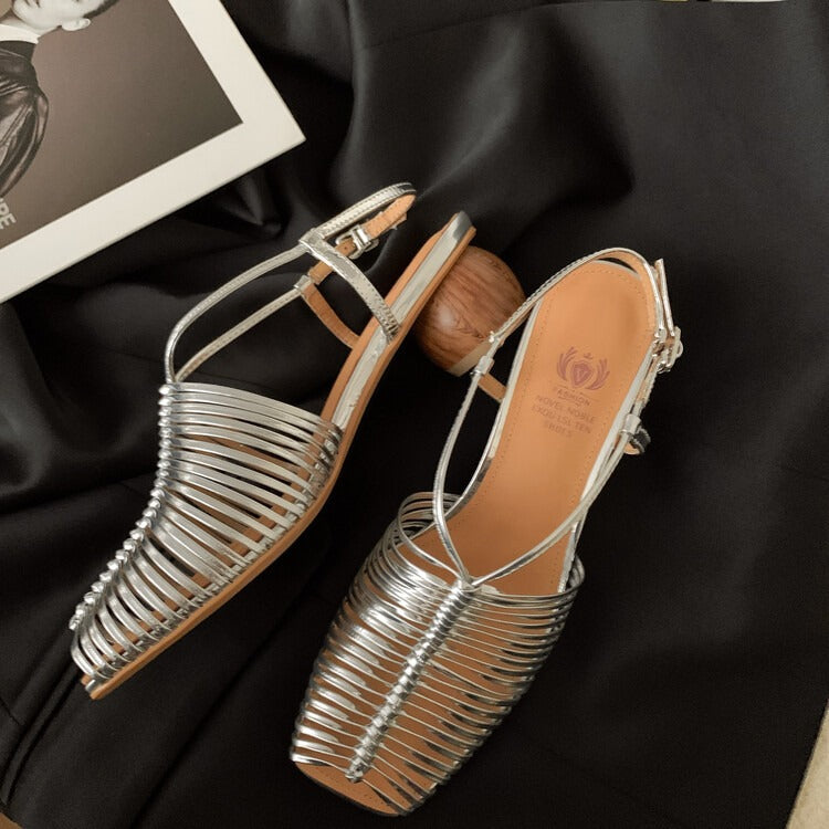 Keyla Peeptoe-Blockabsatz-Sandalen mit Absatz