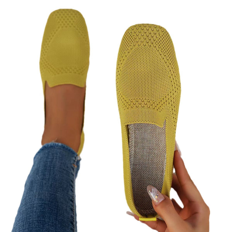Damen Stylische Leichte Flyknit Sportschuh Casual Schuhe