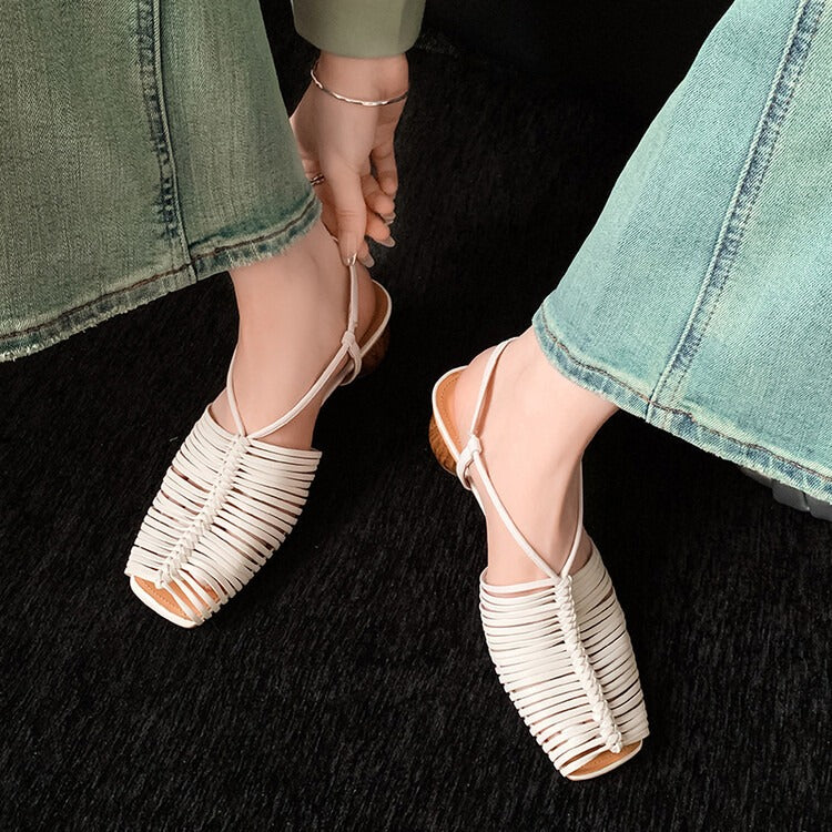 Keyla Peeptoe-Blockabsatz-Sandalen mit Absatz