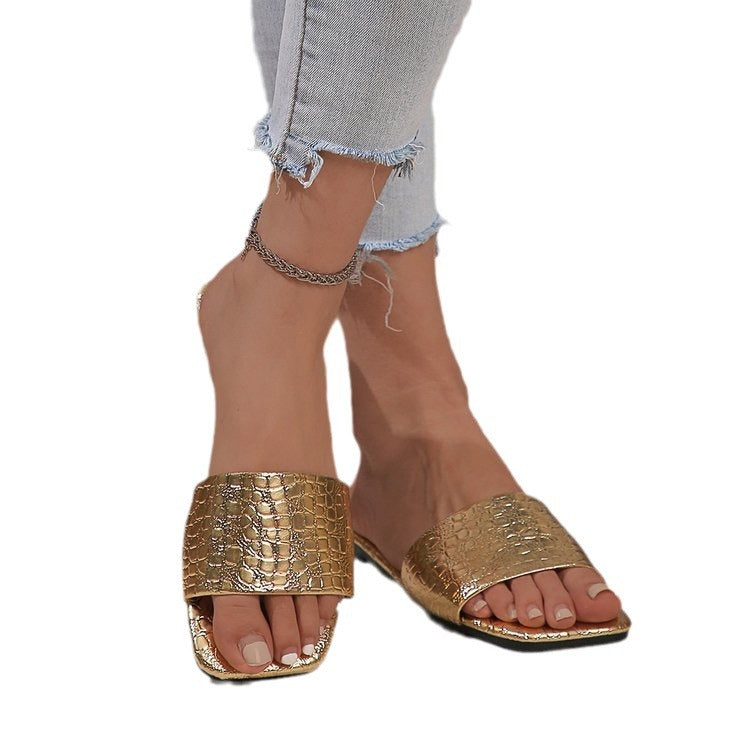 Spitz zulaufende Rhinestone Offene Zehen Absatzschuhe