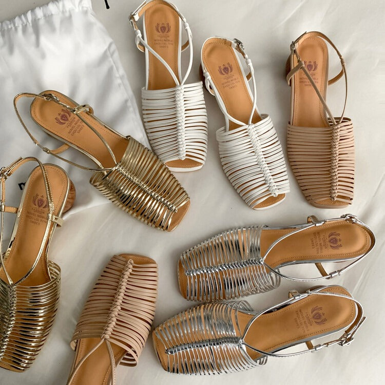 Keyla Peeptoe-Blockabsatz-Sandalen mit Absatz