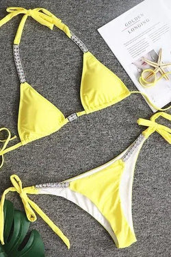 Bella – Zweiteiliger Glitzer-Badeanzug