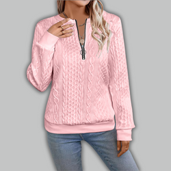 Aada | Stilvoller Reißverschluss-Strickpullover mit Komfort