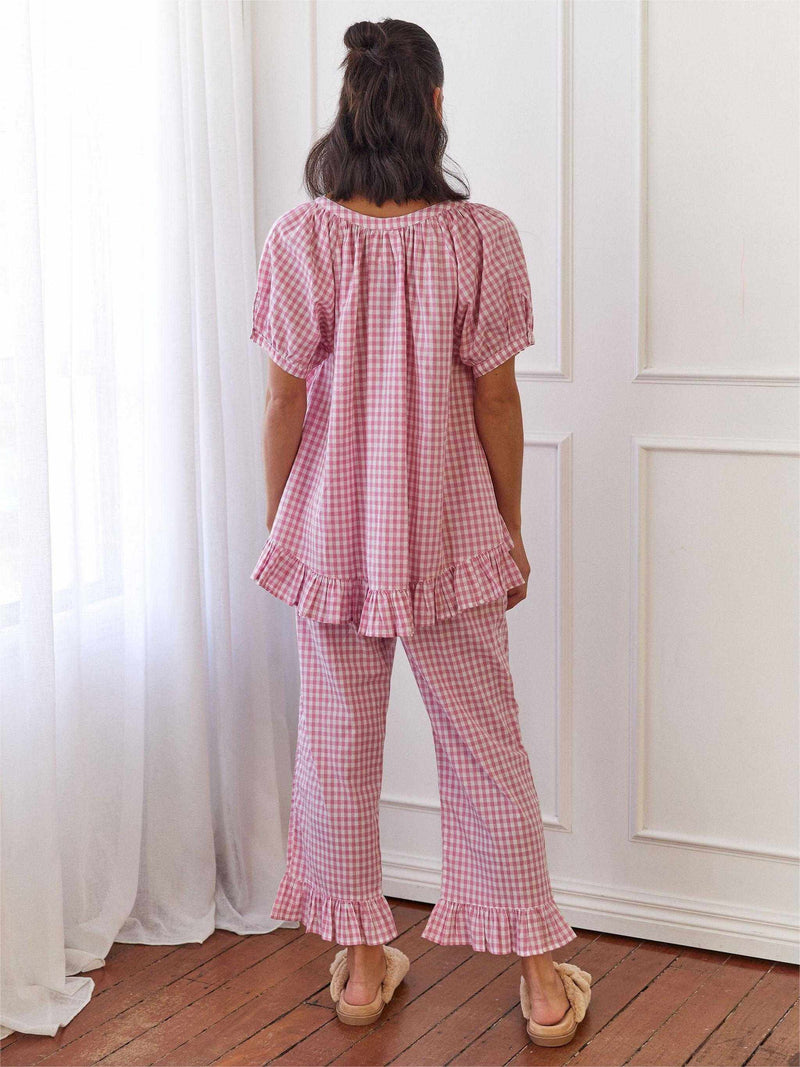 50% RABATT I Irina - Gingham Schlafset