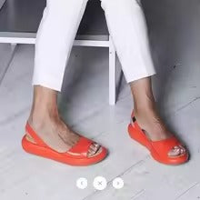 Elegante Sommer-Slip-On-Sandalen