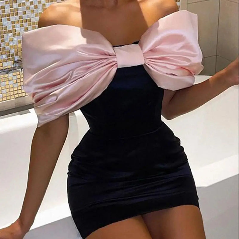 Rowanne | Glamouröses Schleifen-Kleid