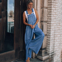 Yvette - Denim-Overall