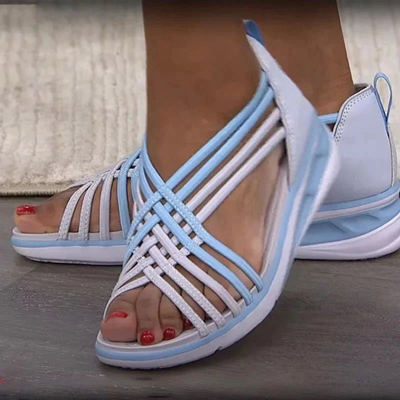 Elegante Keilsandalen mit Knöchelriemen – Stil & Komfort für den Sommer