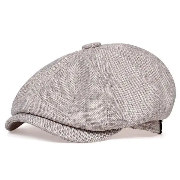 Leon - Vintage newsboy cap für Männer - Hochwertige Baumwollmütze