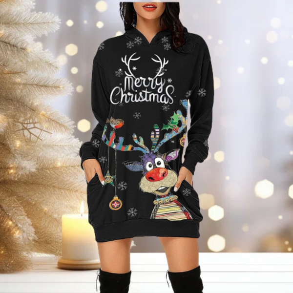 Nadine - Weihnachten Party Sweatshirts mit Kapuze